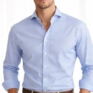 Suitsupply Men's Light Blue Traveller Dress Shirt